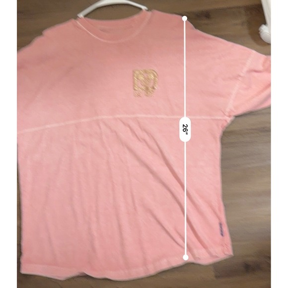 Disney World Spirit Jersey T Shirt Long Sleeve Pink Mickey Mouse Est 1971 Size S - Picture 5 of 5